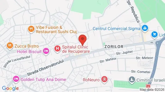 Apartments for rent i Cluj-Napoca - kort over placeringen