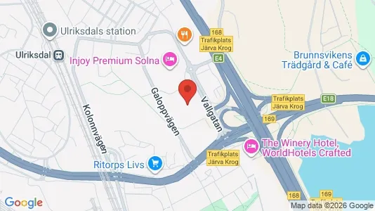 Apartments for rent i Solna - kort over placeringen