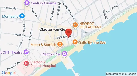 Apartments for rent i Clacton-on-Sea - Essex - kort over placeringen