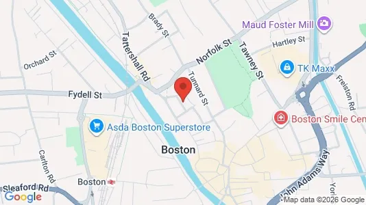 Apartments for rent i Boston - Lincolnshire - kort over placeringen