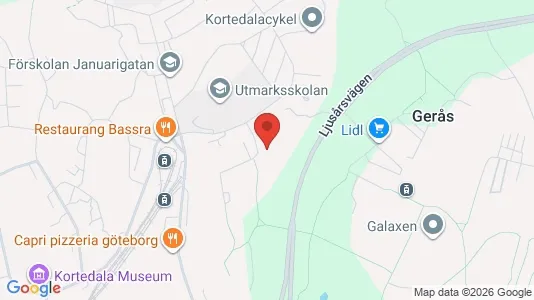 Apartments for rent i Gothenburg East - kort over placeringen