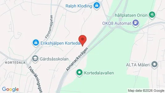 Apartments for rent i Gothenburg East - kort over placeringen