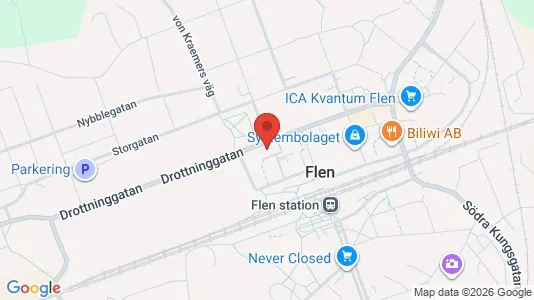 Apartments for rent i Flen - kort over placeringen