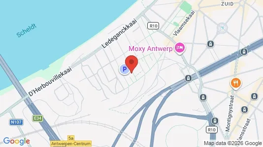 Apartments for rent i Stad Antwerp - kort over placeringen