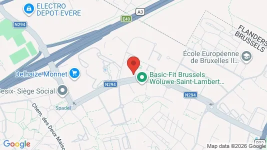 Apartments for rent i Brussels Sint-Lambrechts-Woluwe - kort over placeringen