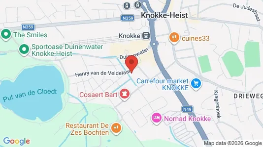 Apartments for rent i Knokke-Heist - kort over placeringen