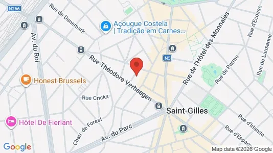 Apartments for rent i Brussels Sint-Gillis - kort over placeringen
