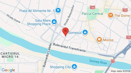 Apartments for rent i Satu Mare - kort over placeringen