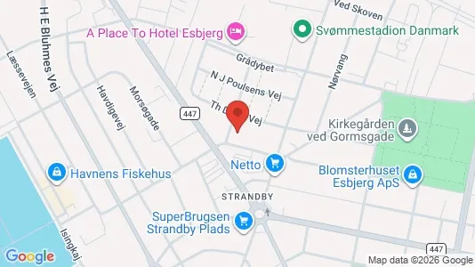 Apartments for rent i Esbjerg Center - kort over placeringen