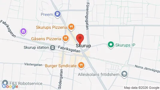 Apartments for rent i Skurup - kort over placeringen
