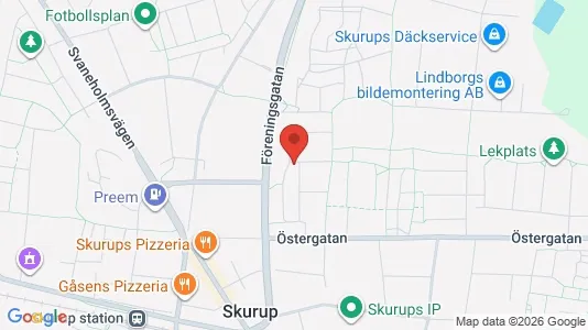Apartments for rent i Skurup - kort over placeringen