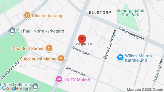 Apartments for rent i Malmö City - kort over placeringen