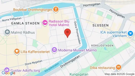 Apartments for rent i Malmö City - kort over placeringen