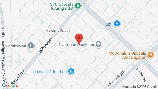 Apartments for rent i Uppsala - kort over placeringen