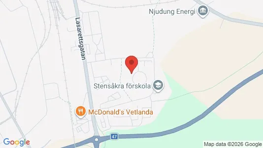 Apartments for rent i Vetlanda - kort over placeringen