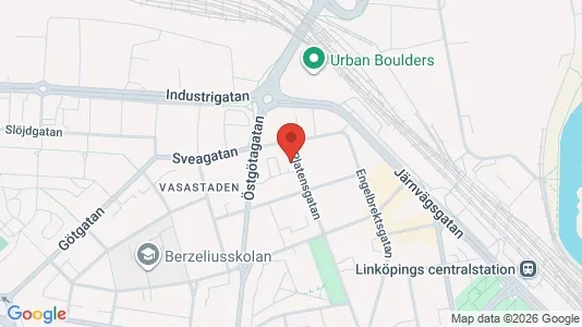 Apartments for rent i Linköping - kort over placeringen