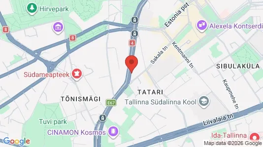 Apartments for rent i Tallinn Kesklinna - kort over placeringen