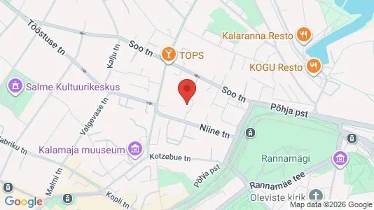 Apartments for rent i Tallinn Kesklinna - kort over placeringen