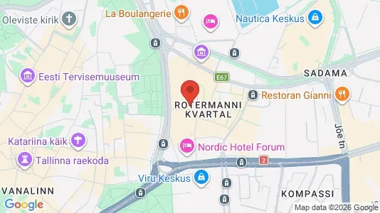 Apartments for rent i Tallinn Kesklinna - kort over placeringen