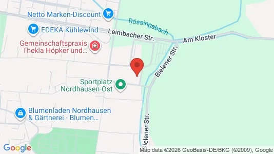 Apartments for rent i Nordhausen - kort over placeringen