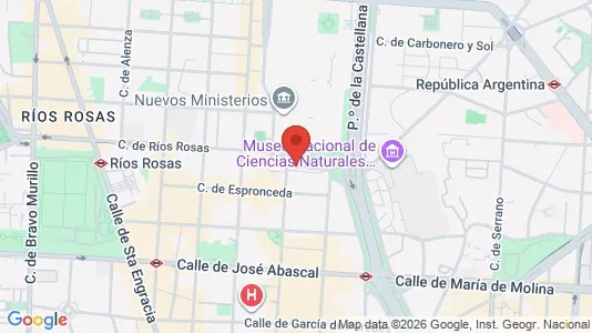 Apartments for rent i Madrid Chamberí - kort over placeringen
