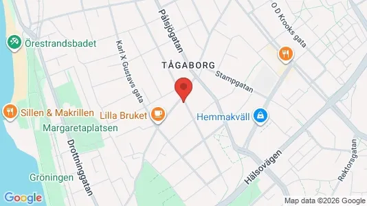 Apartments for rent i Helsingborg - kort over placeringen
