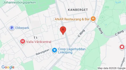 Apartments for rent i Linköping - kort over placeringen