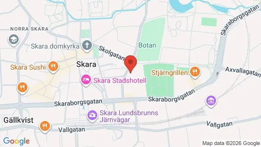Apartments for rent i Skara - kort over placeringen