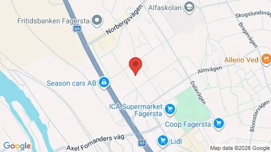 Apartments for rent i Fagersta - kort over placeringen