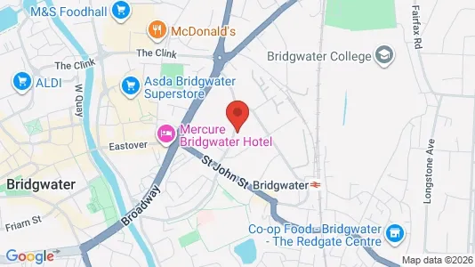 Apartments for rent i Bridgwater - Somerset - kort over placeringen