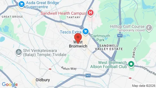 Apartments for rent i West Bromwich - West Midlands - kort over placeringen