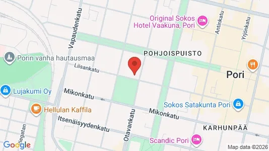 Apartments for rent i Pori - kort over placeringen