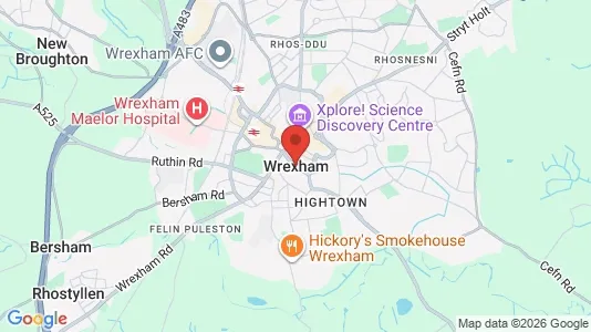 Houses for rent i Wrexham - Clwyd - kort over placeringen