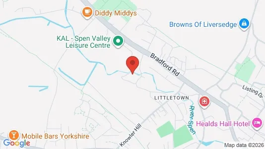 Apartments for rent i Liversedge - West Yorkshire - kort over placeringen