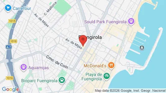 Apartments for rent i Fuengirola - kort over placeringen