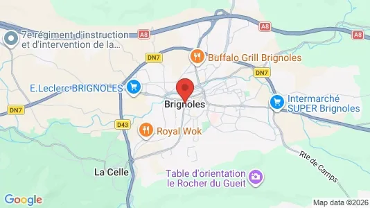 Houses for rent i Brignoles - kort over placeringen