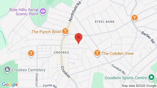 Apartments for rent i Sheffield - South Yorkshire - kort over placeringen