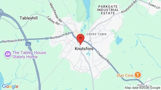 Apartments for rent i Knutsford - Cheshire - kort over placeringen