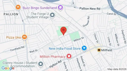 Apartments for rent i Sunderland - Tyne and Wear - kort over placeringen
