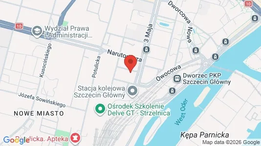 Rooms for rent i Szczecin - kort over placeringen