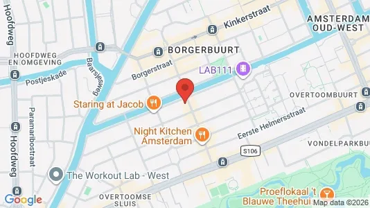 Apartments for rent i Amsterdam Oud-West - kort over placeringen