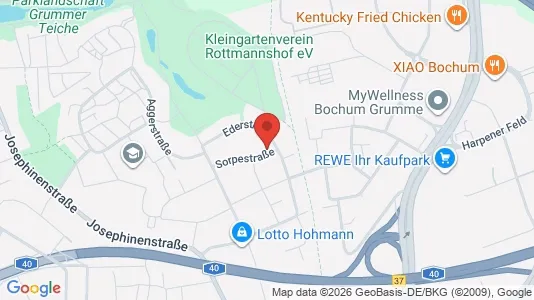 Apartments for rent i Bochum - kort over placeringen