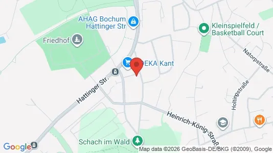 Apartments for rent i Bochum - kort over placeringen