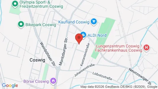Apartments for rent i Meissen - kort over placeringen