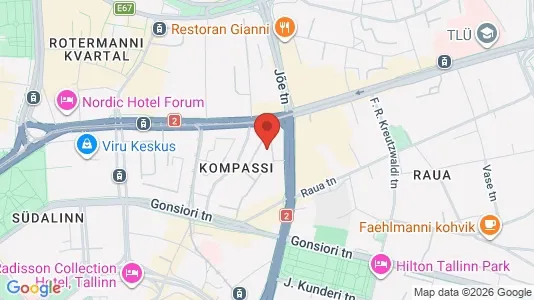 Apartments for rent i Tallinn Kesklinna - kort over placeringen
