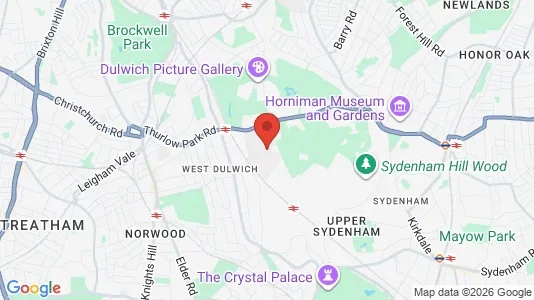 Houses for rent i London SE21 - kort over placeringen