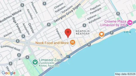 Apartments for rent i Limassol - kort over placeringen