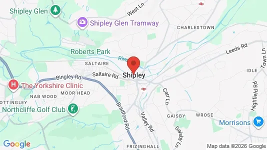 Apartments for rent i Shipley - West Yorkshire - kort over placeringen