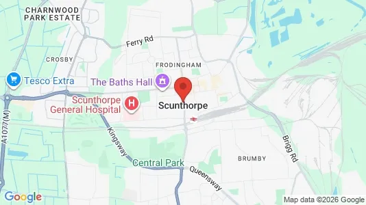 Houses for rent i Scunthorpe - South Humberside - kort over placeringen