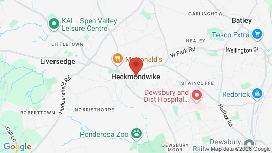Houses for rent i Heckmondwike - West Yorkshire - kort over placeringen